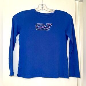 Vineyard Vines girls long sleeve whale tee, size M (10-12)